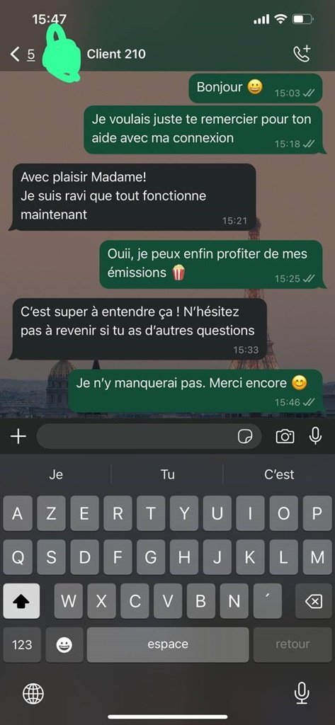 Avis abonnement IPTV Premium famille satisfaite